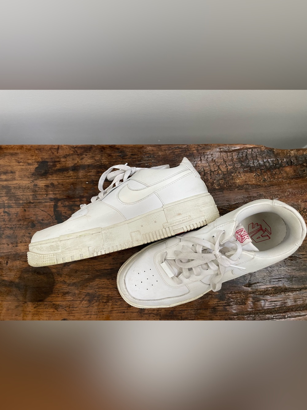 Nike off white Women's Leather Nike Air Force 1 Pixel